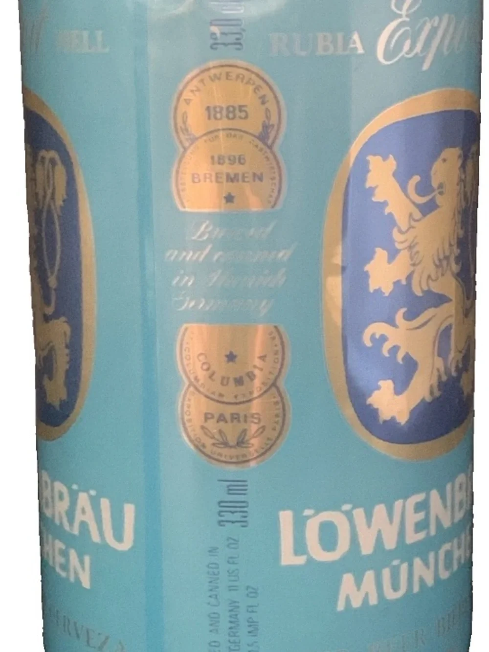 Vintage Beer Can Lowenbrau Munchen Beer Pull Tab Empty Aluminum Can